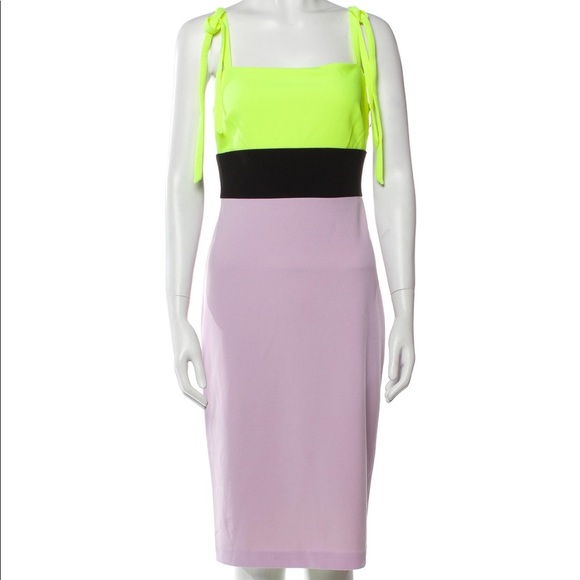 NWOT Christian Siriano Colorblock Dress​ - Picture 1 of 7